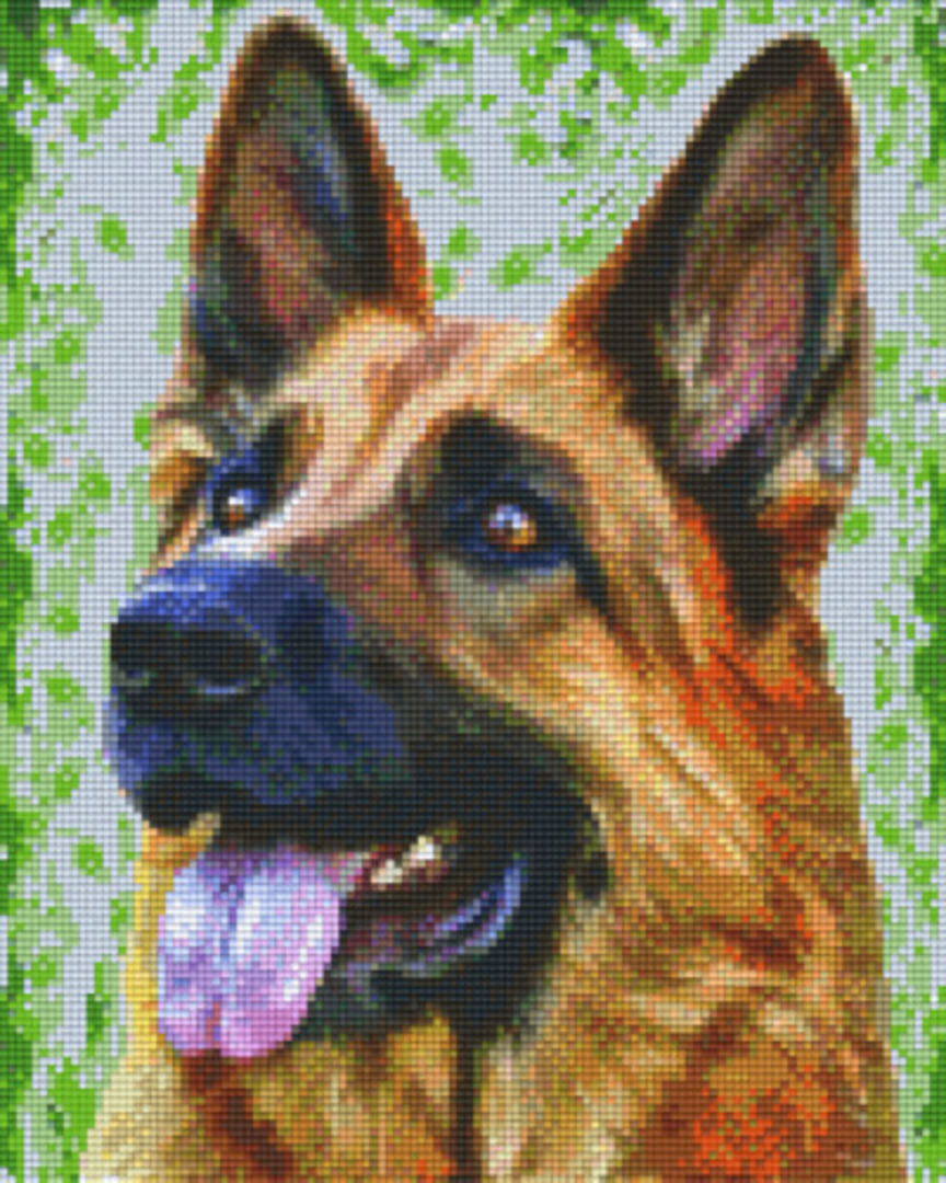 German Shepherd Nine [9] Baseplate PixelHobby Mini-mosaic Art Kit image 0